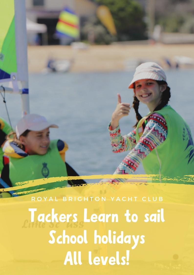 Tackers learn to sail poster