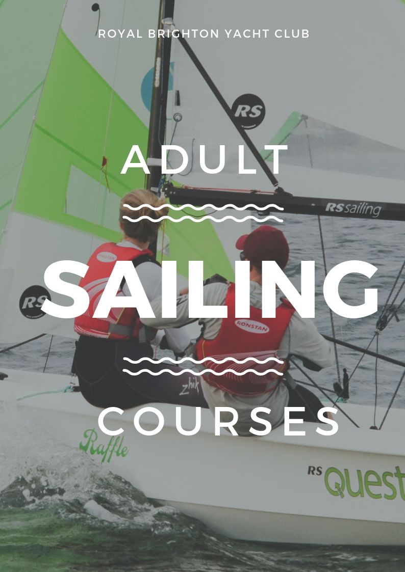 Adult sailing courses poster