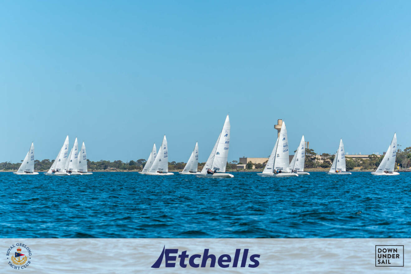 Triad and Tango on the podium at Etchells Vic States in Geelong